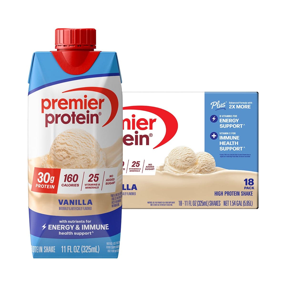 Premier Protein Shake, 30g Protein, Vanilla, 11 fl oz, 18 ct